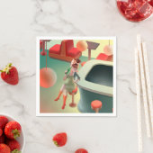 恋しく思Meow – 深夜バーシリーズ スタンダードカクテルナプキン (インサイチュ)