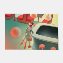 恋しく思Meow – 深夜バーシリーズ ドアマット