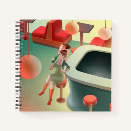 恋しく思Meow – 深夜バーシリーズ ノートブック