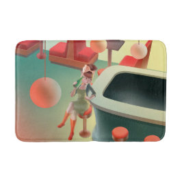 恋しく思Meow – 深夜バーシリーズ バスマット