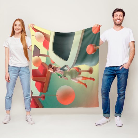 恋しく思Meow – 深夜バーシリーズ フリースブランケット (インサイチュ)