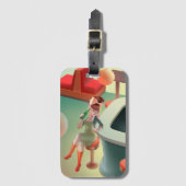 恋しく思Meow – 深夜バーシリーズ ラゲッジタグ (正面縦)