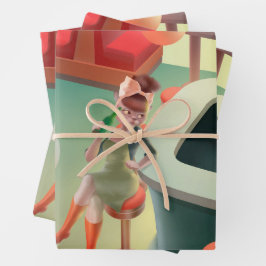 恋しく思Meow – 深夜バーシリーズ ラッピングペーパーシート