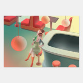 恋しく思Meow – 深夜バーシリーズ ラッピングペーパーシート (正面)