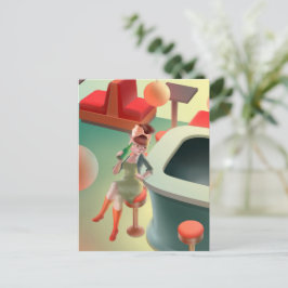 恋しく思Meow – 深夜バーシリーズ 案内ポストカード