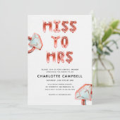 恋しく思Mrs.バラ金ゴールドブライダルシャワー 招待状 (スタンド正面)