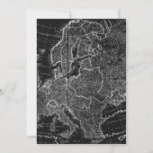 恋しく思Mrs Black ♥ハートマップ旅行ブライダルシャワー 招待状 (裏面)