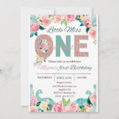 恋しく思Onederful招待状誕生日パーティーテンプレート 招待状 (正面)