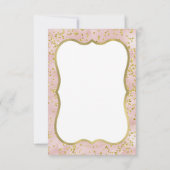 恋しく思ONEderful誕生日サンキューカード、Boho、金ゴールド サンキューカード (裏面)