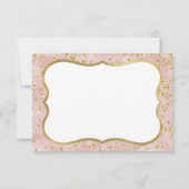 恋しく思ONEderful誕生日サンキューカード、Boho、金ゴールド サンキューカード (裏面)