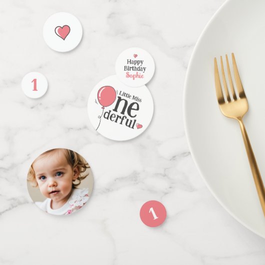 恋しく思Onederful誕生日ピンクカスタム コンフェッティ (グループ)