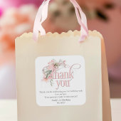 恋しく思Onederful 1th誕生日グディーバッグ感謝してい you スクエアシール