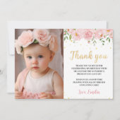 恋しく思Onederful Birthday Party写真サンキューカード サンキューカード (正面)