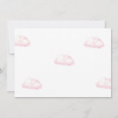 恋しく思Onederful Pink Air Balloon写真1st Birthday 招待状 (裏面)