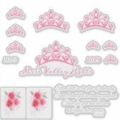 恋しく思Pageant USA Crownカスタム Stickers シール (正面)