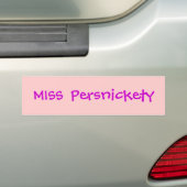 恋しく思Persnickty Bumper Sticker バンパーステッカー (車上)