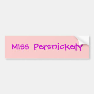 恋しく思Persnickty Bumper Sticker バンパーステッカー