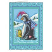 恋しく思s YOU LONELY PENGUIN HOLIDAY GREETING CARD V (正面)