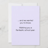 恋しく思's You Pastelパープルパンジー写真カスタム カード (裏面)