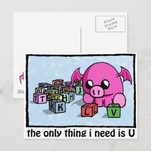 恋しく思u ポストカード (正面/裏面)