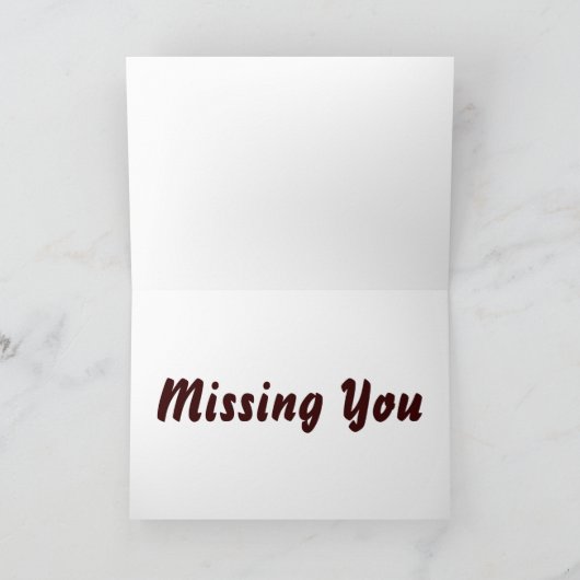 恋しく思You Chocolate  Thocolate Retrieverの写真 カード (内部)