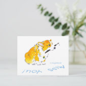 恋しく思You Corgiはがき ポストカード (スタンド正面)