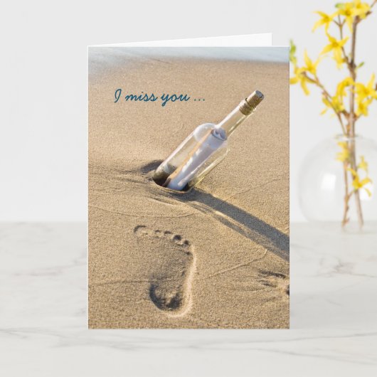 恋しく思You Message カード (黄色い花)