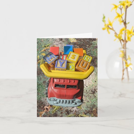 恋しく思You Truckloads カード (黄色い花)