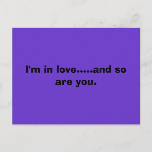 恋してる.....お前も。 ポストカード (正面)