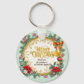 恋してクリスマスと新年おめでとう キーホルダー (正面)