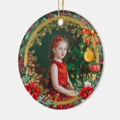 恋してクリスマスと新年おめでとう セラミックオーナメント (左)