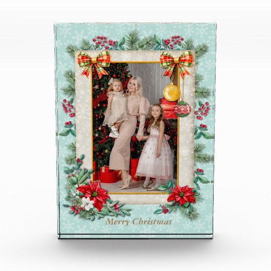 恋してクリスマスと新年おめでとう フォトブロック (正面)