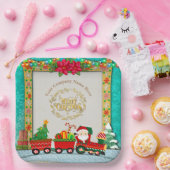 恋してクリスマスと新年おめでとう ペーパープレート (パーティー)