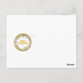 恋してクリスマスと新年おめでとう ポストカード (裏面)