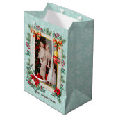 恋してクリスマスと新年おめでとう ミディアムペーパーバッグ (正面アングル)