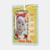 恋してクリスマスと新年おめでとう メタルオーナメント (正面左)