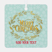 恋してクリスマスと新年おめでとう メタルオーナメント (裏面)