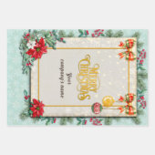 恋してクリスマスと新年おめでとう ラッピングペーパーシート (正面2)