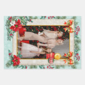 恋してクリスマスと新年おめでとう ラッピングペーパーシート (正面)