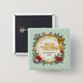 恋してクリスマスと新年おめでとう 缶バッジ (正面&裏面)