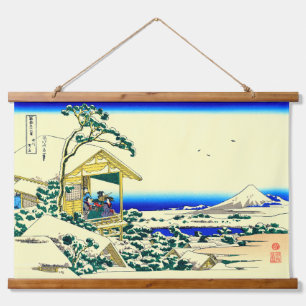 恋し川雪後の朝 北斎 吊り下げ型タペストリー