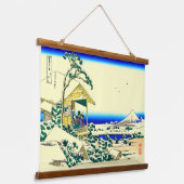 恋し川雪後の朝 北斎 吊り下げ型タペストリー (傾斜あり)