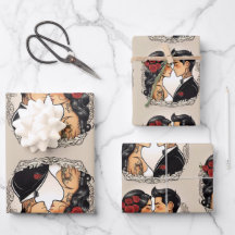 恋し結婚ているロマンチックなカップル