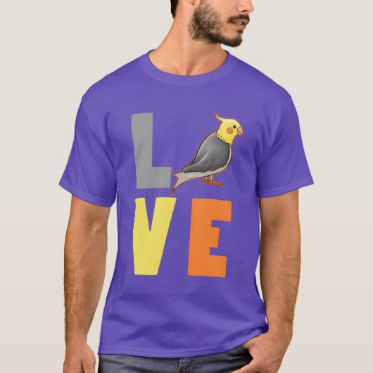 恋するオカメインコの女の子 Tシャツ (正面)