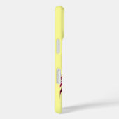 恋するクジャクのモノグラム 紫 黄色 Case-Mate iPhoneケース (裏面 / 右)