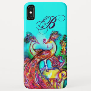 恋するクジャクのモノグラム iPhone XS MAXケース
