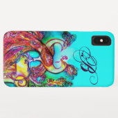 恋するクジャクのモノグラム Case-Mate iPhoneケース (裏面(横))