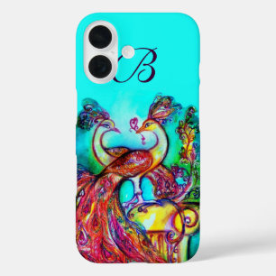 恋するクジャクのモノグラム iPhone 16ケース