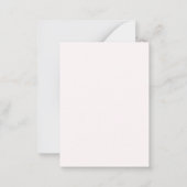 恋するスワン バレンタインデー ノートカード (裏面)