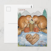 恋するビーバー ポストカード (正面/裏面)